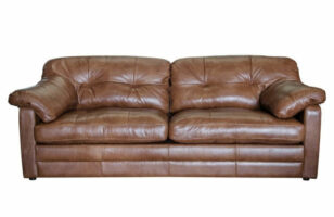 alexander and james baily large brown leather sofa