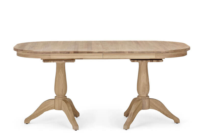 Henley extending round oak table