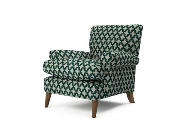 lounge co Joshua fabric pattern armchair