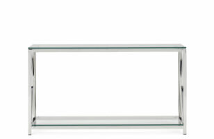 manhattan large glass console table