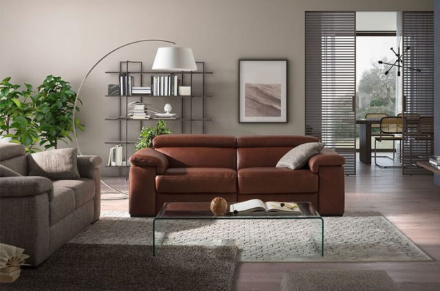 natuzzi editions b817 sofa with wood legs lifestyle