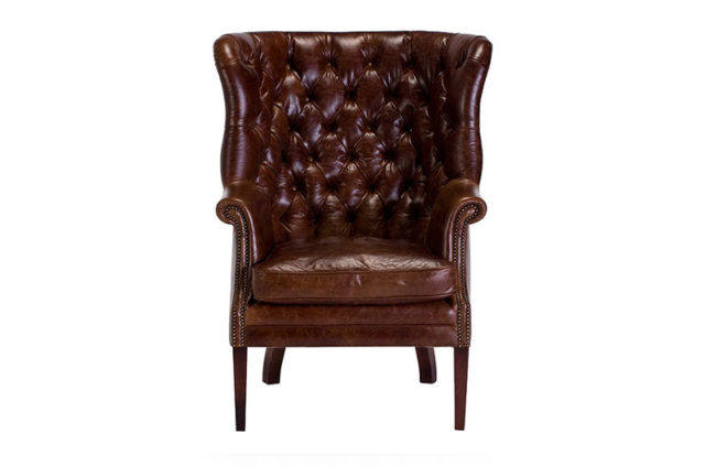 tetrad bradley leather wingback armchair