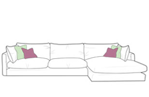 Large chaise-sofa