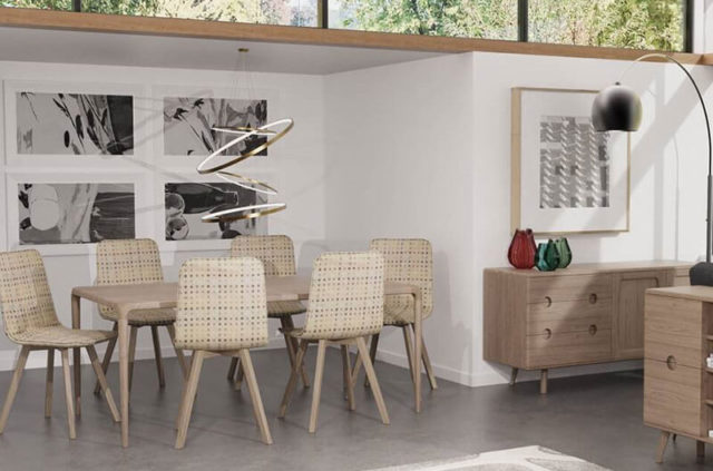 carlton furniture holcot grey finish oak dining table