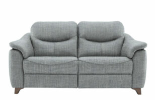 gplan seattle 3 seater fabric sofa with walnut legs