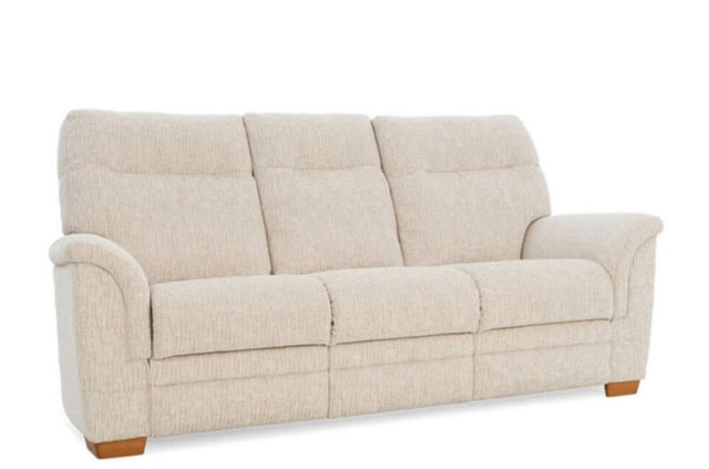 parker knoll hudson 3 seater fabric sofa