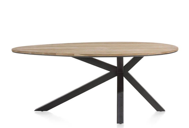 xooon oval oak dining table