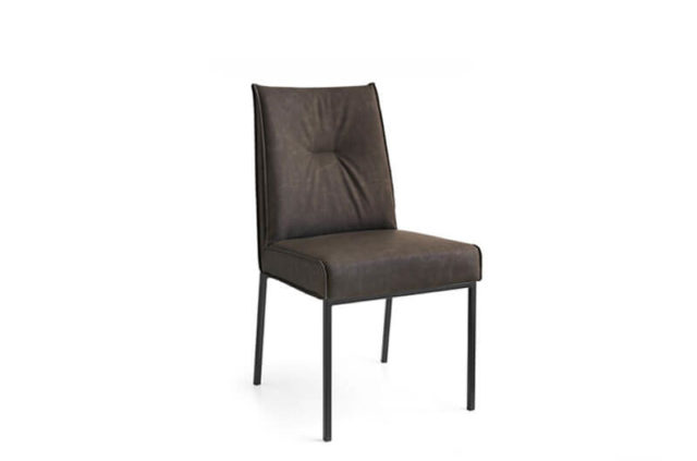 calligaris romy fabric leather dining chair