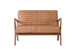carlton furniture wilton leather and fabric 2 seater