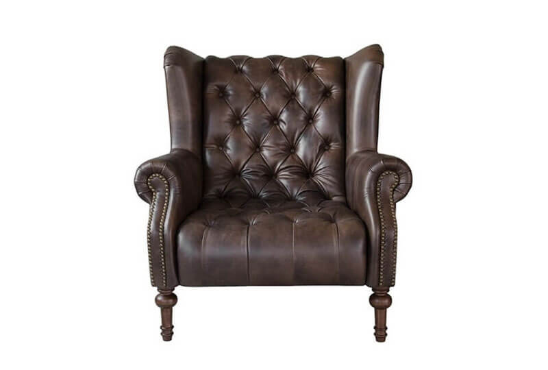 alexander and james theo tan leather armchair