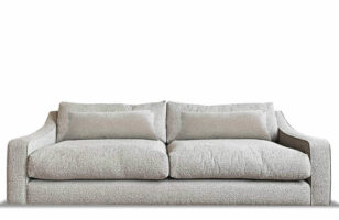 A&J sketch 3 seater fabric sofa
