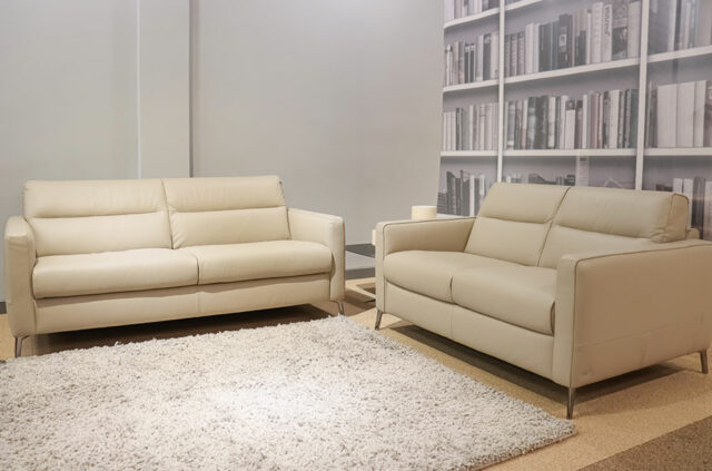 natuzzi c008 leather 3+2 sofa