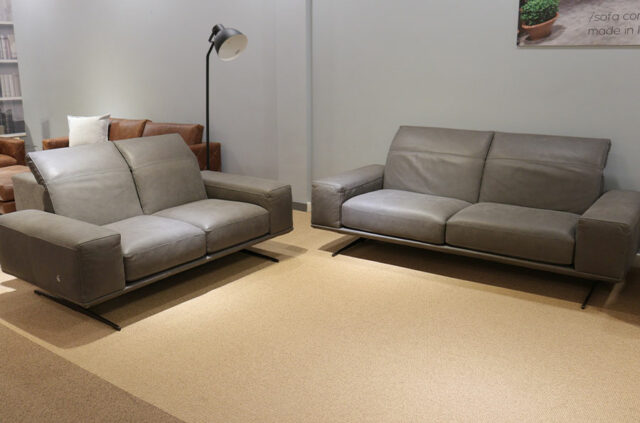 Calia Moderno 3+2 seater leather sofa