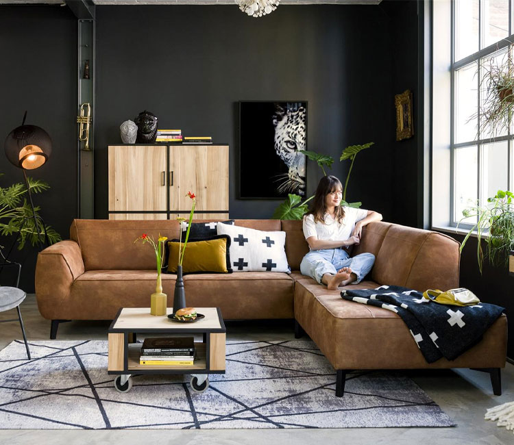 xooon lima leatherlook corner sofa