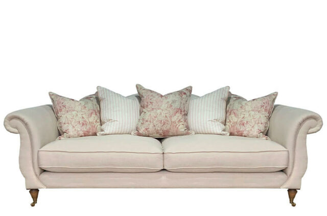 drew pritchard atherton 4-seater fabric sofa