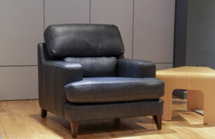 romilly leather armchair