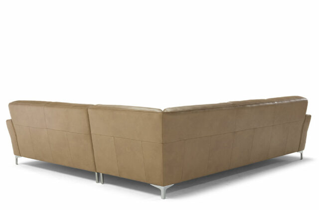Natuzzi C105 leather corner sofa2