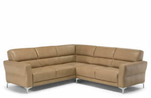 natuzzi edition C105 leather corner sofa