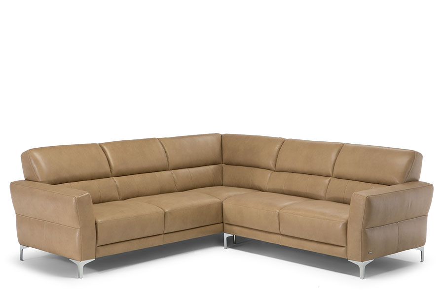 Natuzzi C105 leather corner sofa
