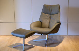kebe-espirit-amchair-olive-leather-stool