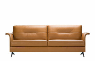 Glow leather sofa cut