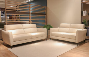 natuzzi editions C200 3+2 beige leather