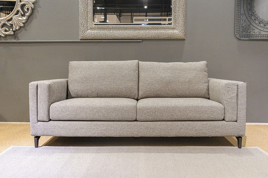 calligaris metro 3 seater sofa grey fabric