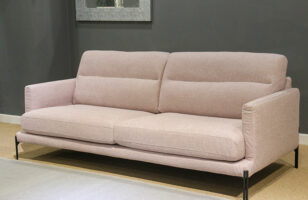 calligaris twin 3 seater maxi sofa rose fabric
