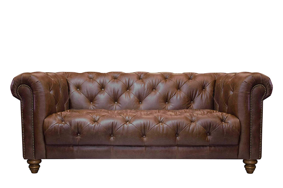 A&J Stax 4 seater leather sofa cut out