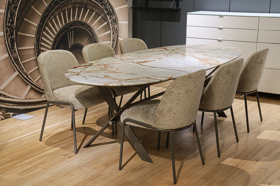 ditre xcs oval table+6 chairs
