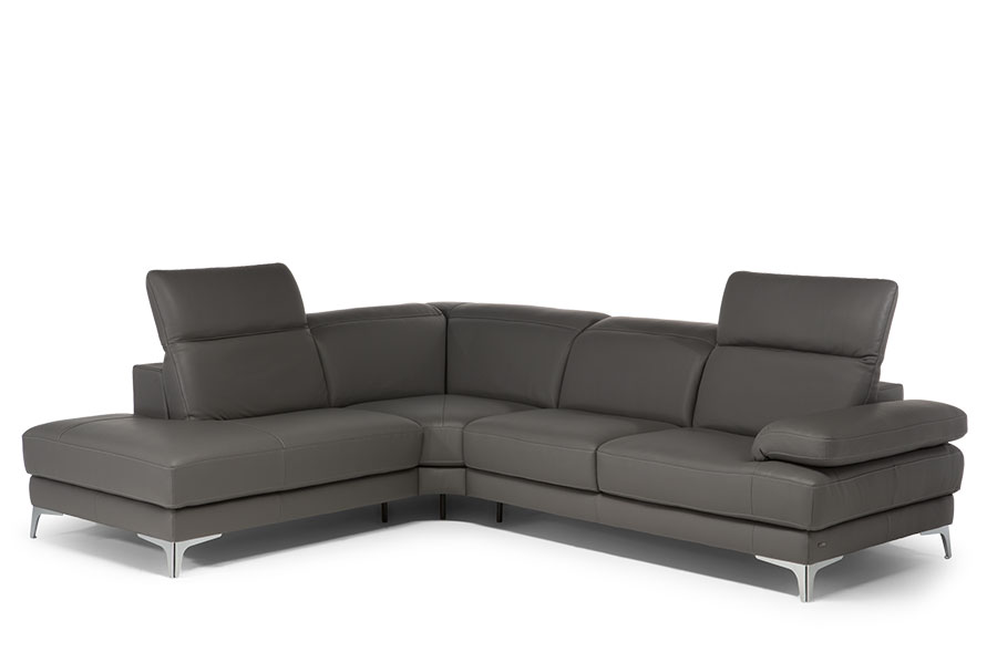C054 leather corner sofa cutout