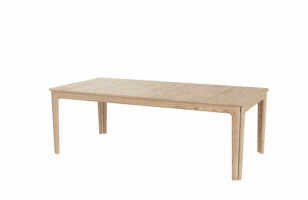 SM 27 ext table white oil solid wood closed