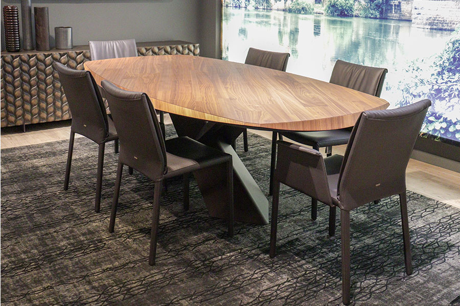 Tyron wood table+6 chairs